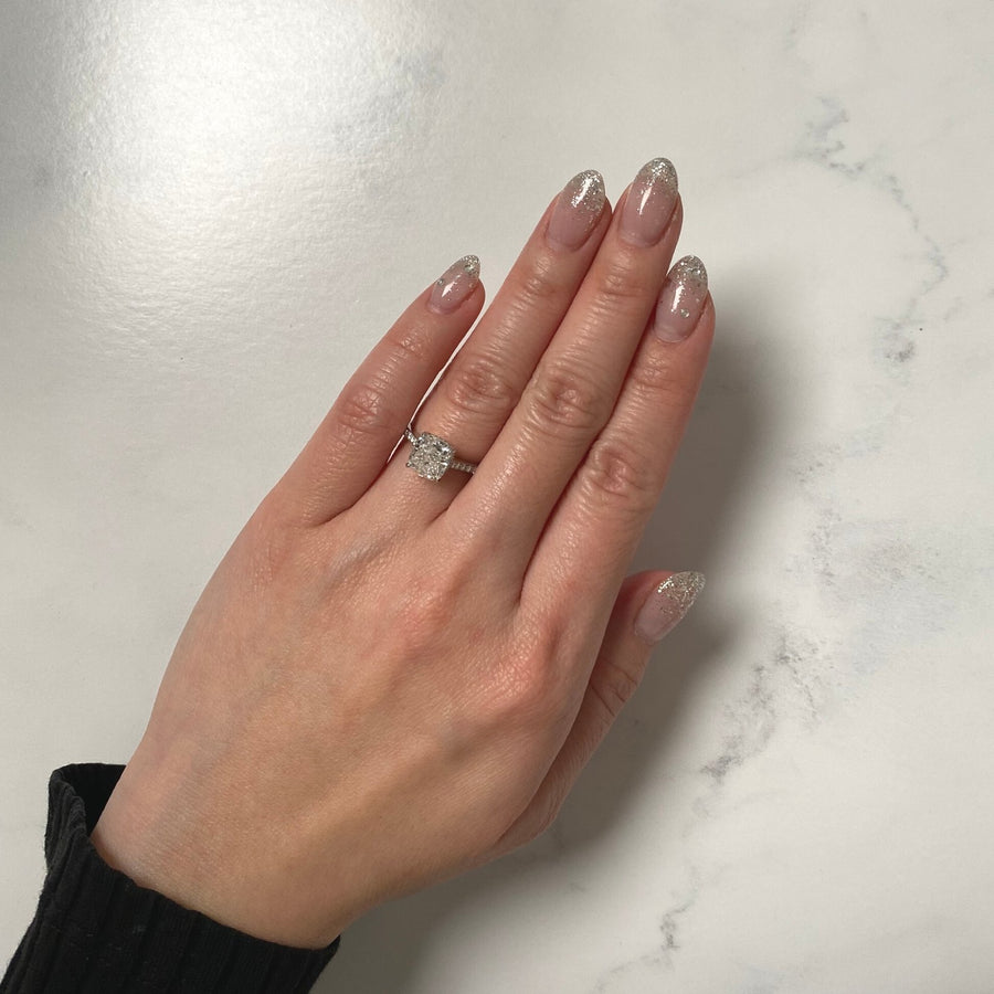 Cushion-cut Engagement Ring - DRJST02268