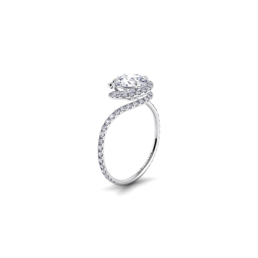 Danhov Abbraccio Swirl Award Winning Engagement Ring -