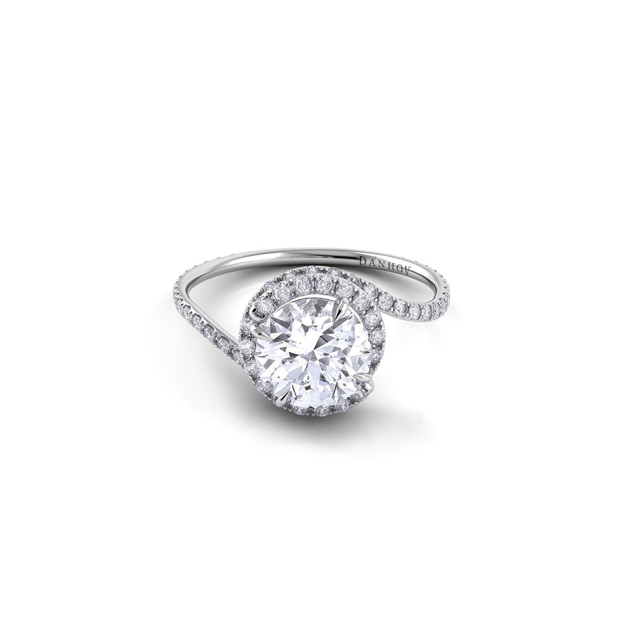 Danhov Abbraccio Swirl Award Winning Engagement Ring -