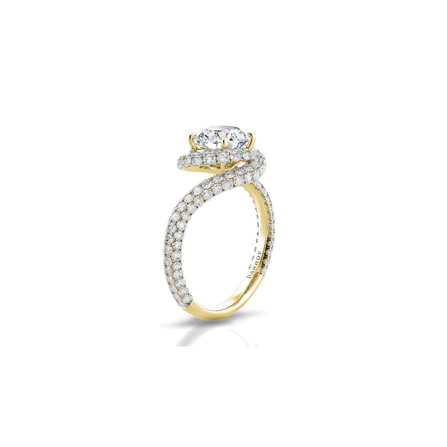 Danhov Abbraccio Swirl Engagement Ring -