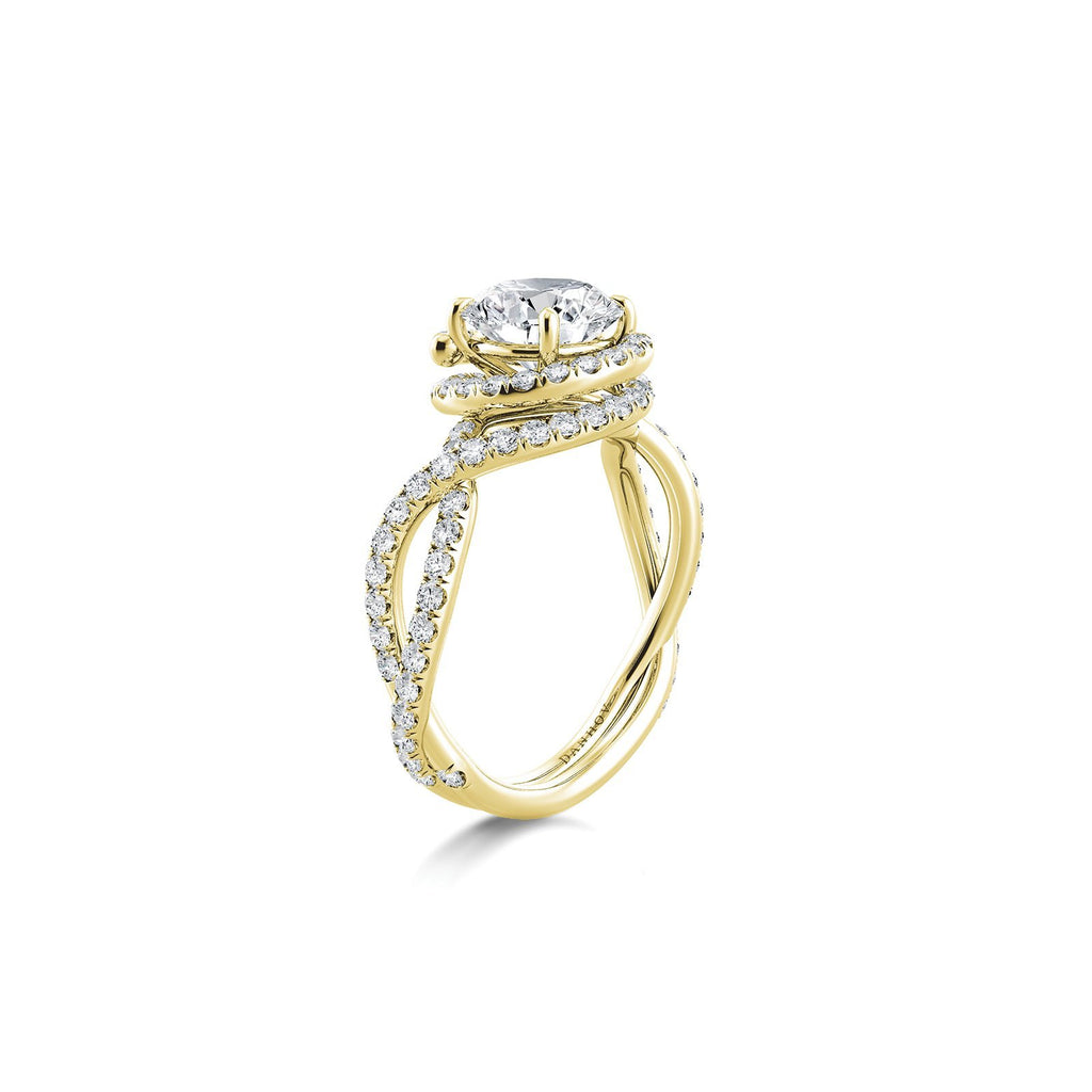 Danhov Abbraccio Swirl Engagement Ring -