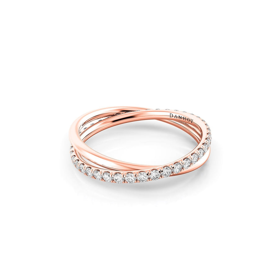 Danhov Eleganza Rose GoldWomen's Diamond Wedding Bands -