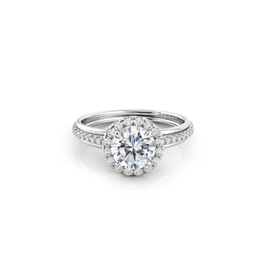 Danhov Unito Triple Shank Diamond Engagement Ring -