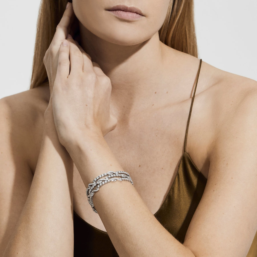 De Beers Adonis Rose Three Line Bracelet - J3FW06Z00W