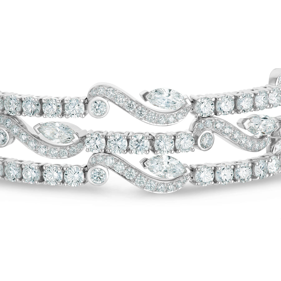 De Beers Adonis Rose Three Line Bracelet - J3FW06Z00W