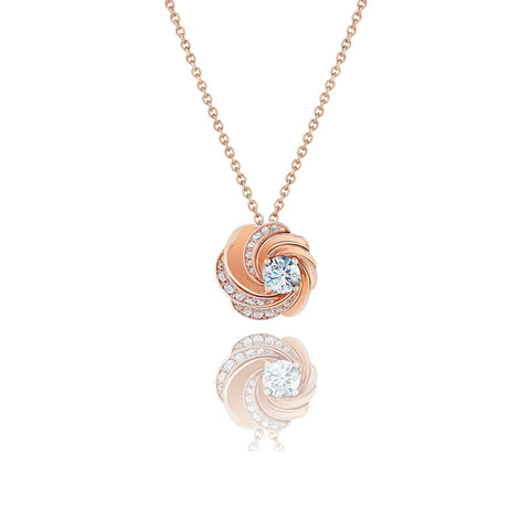 De Beers Aria Rose Gold Pendant-De Beers Aria Rose Gold Pendant -