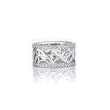 De Beers Aria White Gold Band-De Beers Aria White Gold Band -