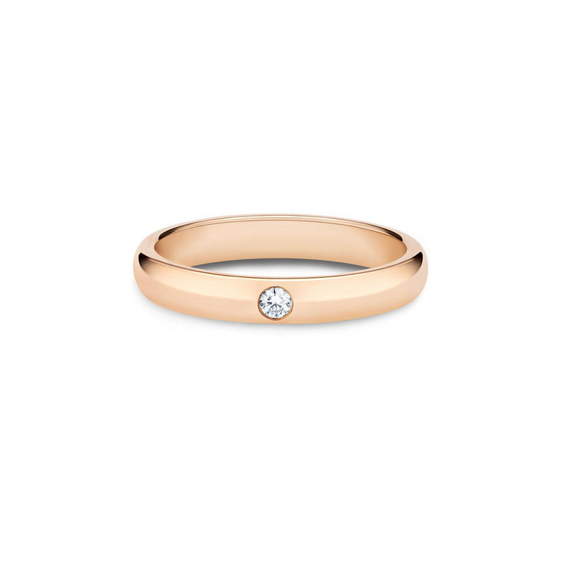De Beers Classic One Diamond Band, 3mm-De Beers Classic One Diamond Band, 3mm - J1EU12Z00K53