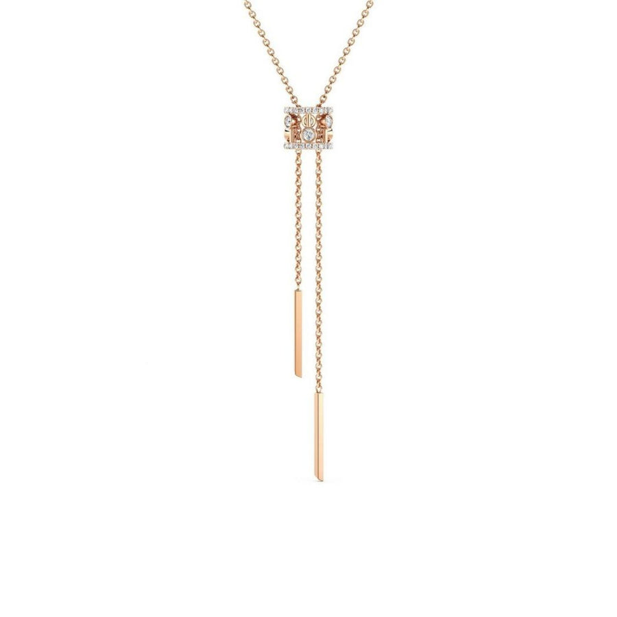 De Beers Dewdrop Necklace - J5FU06Z00K80 - De Beers Dewdrop Necklace in 18 karat rose gold with diamonds.