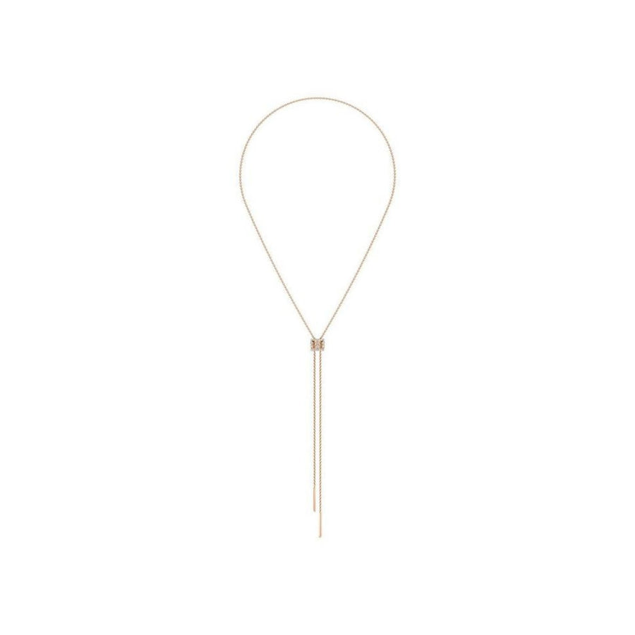 De Beers Dewdrop Necklace in 18 karat rose gold with diamonds.