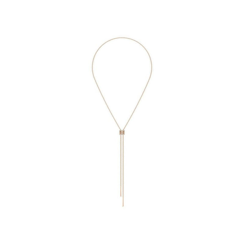 De Beers Dewdrop Lariat Necklace-De Beers Dewdrop Necklace in 18 karat rose gold with diamonds.