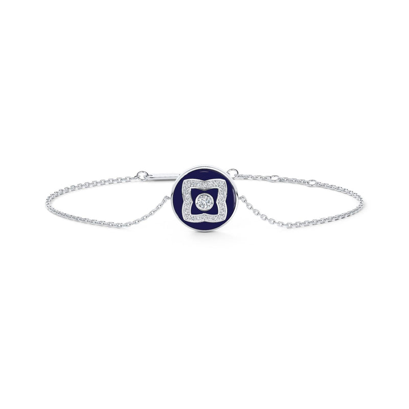 De Beers Enchanted Lotus Blue Enamel Bracelet-De Beers Enchanted Lotus Blue Enamel Bracelet - B1032690018