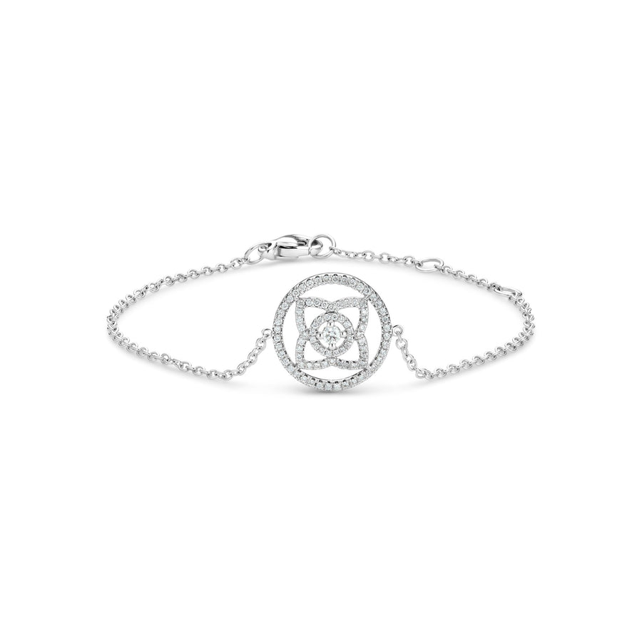 De Beers Enchanted Lotus Diamond Bracelet - J3FK84Z00W - De Beers Enchanted Lotus Diamond Bracelet in 18 karat white gold.