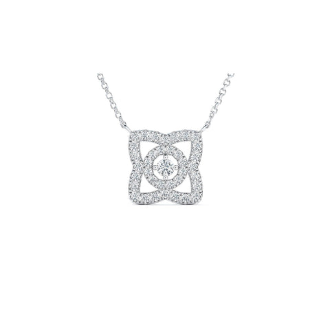 De Beers Enchanted Lotus Diamond Necklace-De Beers Enchanted Lotus Diamond Necklace - N1035050045