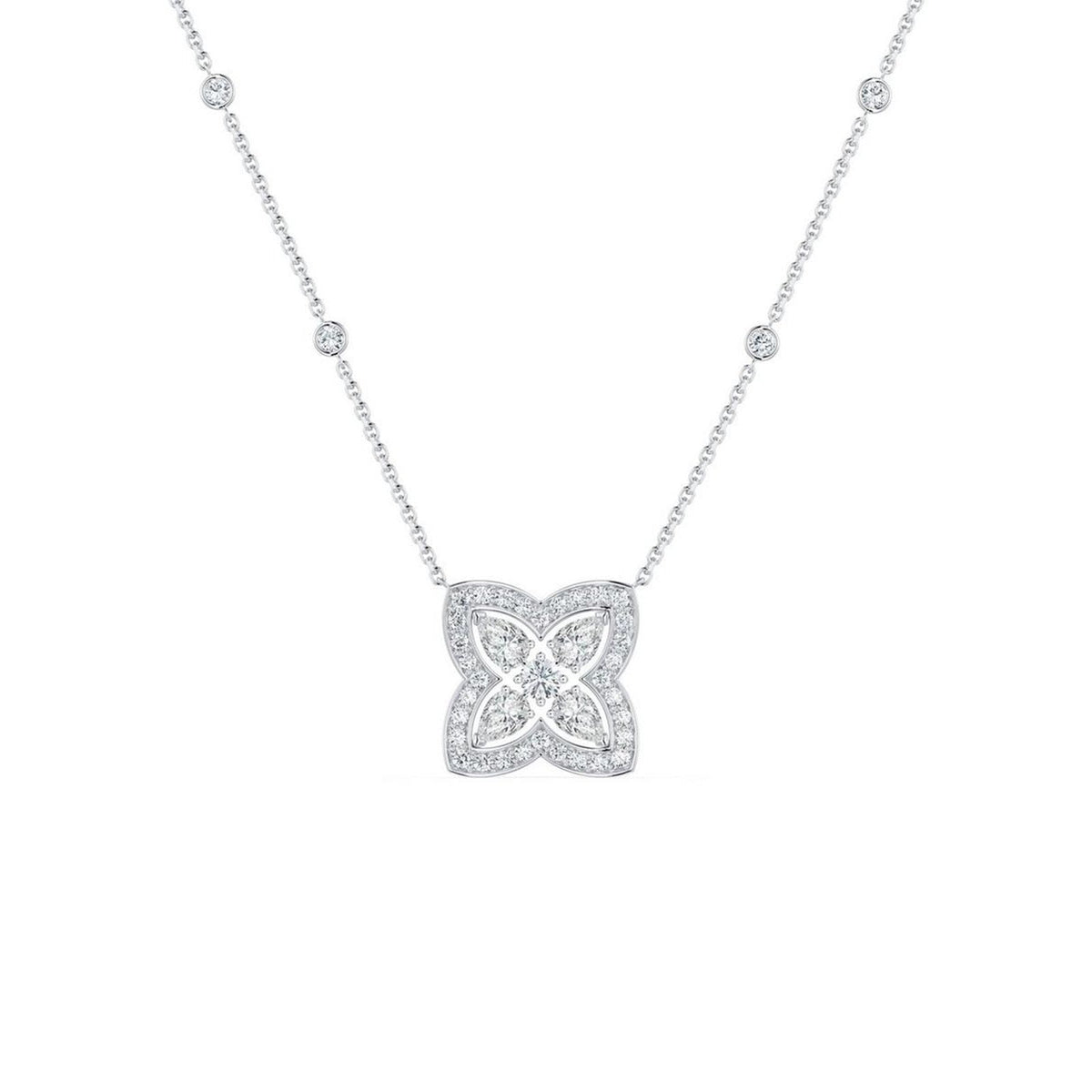De Beers Enchanted Lotus Diamond Necklace - N1035060045