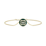 De Beers Enchanted Lotus Green Enamel Bracelet - B1032680018