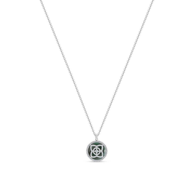 De Beers Enchanted Lotus Mother-of-Pearl Necklace-De Beers Enchanted Lotus Pendant in Mother-of-Pearl - J5FK88Z00W45