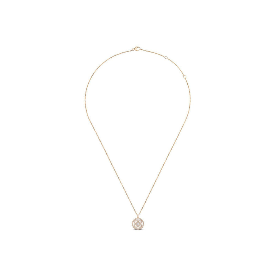 De Beers Enchanted Lotus Pendant in Rose Gold and Mother-of-pearl -