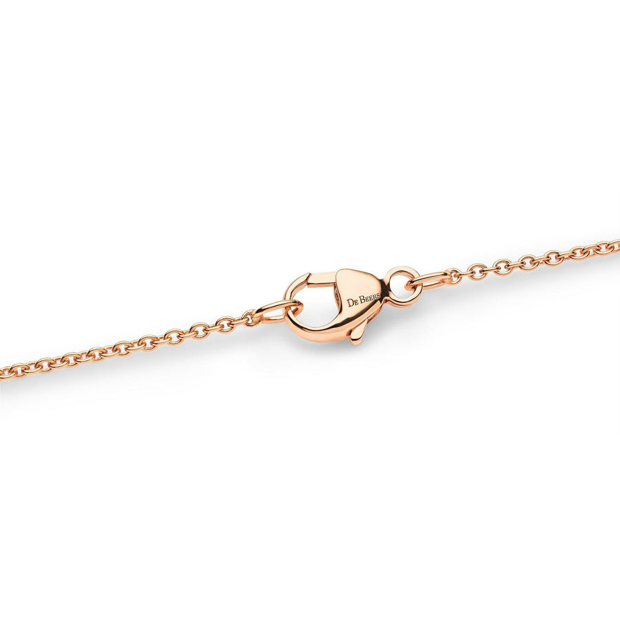 De Beers Enchanted Lotus Pendant in Rose Gold and Mother-of-pearl -