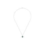 De Beers Enchanted Lotus Pendant in White Gold and Malachite -