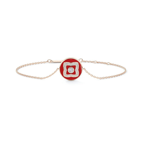De Beers Enchanted Lotus Red Enamel Bracelet - B1032650018