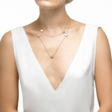 De Beers Enchanted Lotus Rose Gold & White Mother of Pearl Sautoir Necklace -