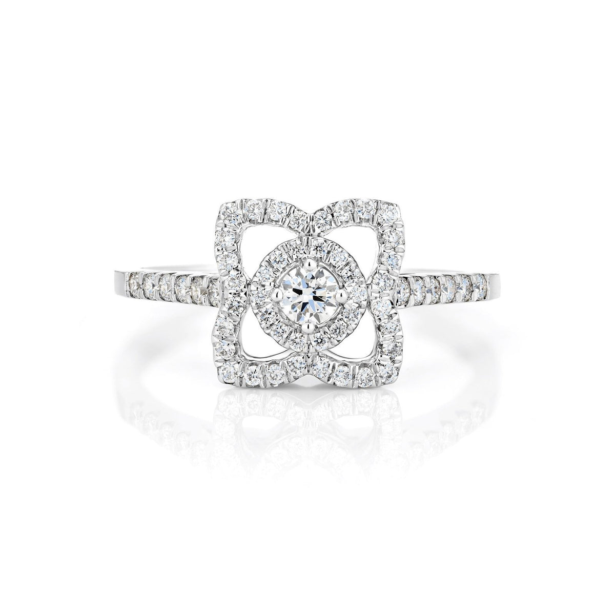 De Beers Enchanted Lotus Single Motif Ring -