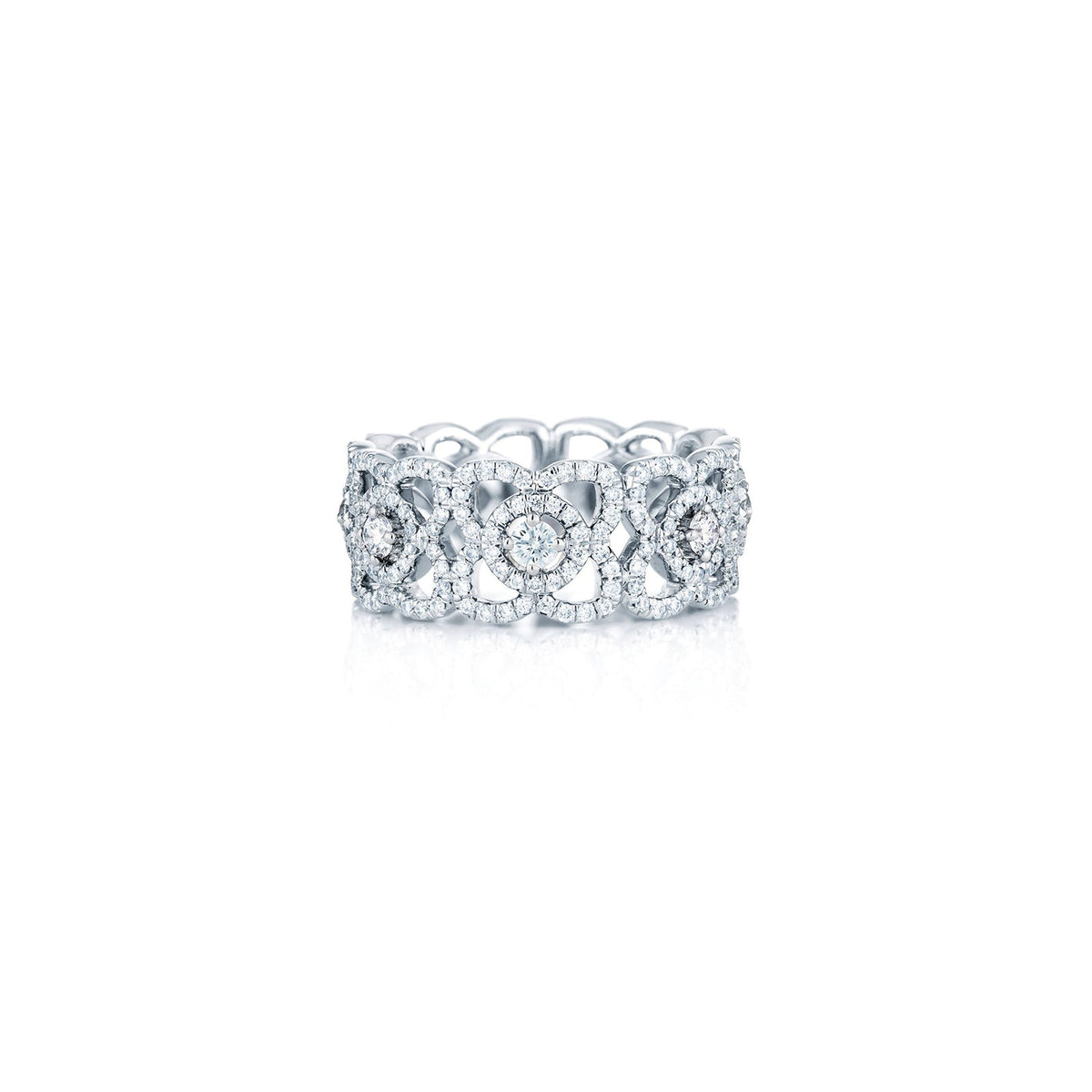 De Beers Enchanted Lotus White Gold Band - J1FK02Z00W54