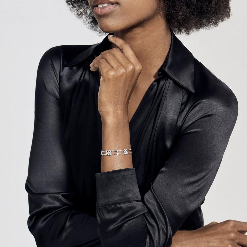 De Beers Enchanted Lotus White Gold Bracelet-De Beers Enchanted Lotus White Gold Bracelet - J3FK26Z00W18