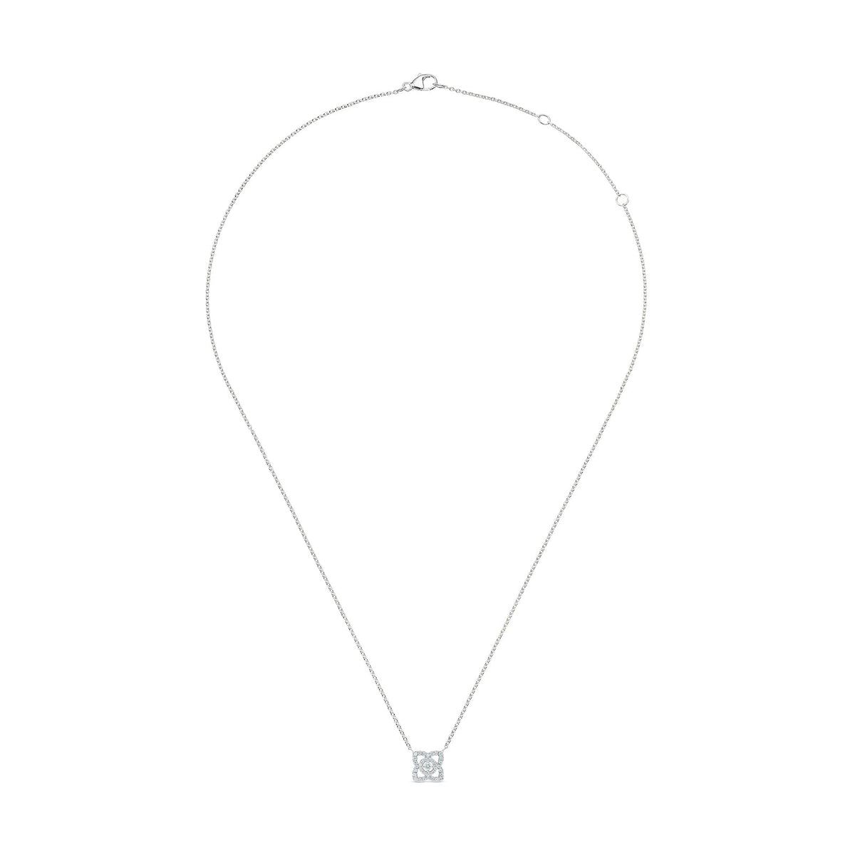 De Beers Enchanted Lotus White Gold Small Pendant - J5FK19Z00W45