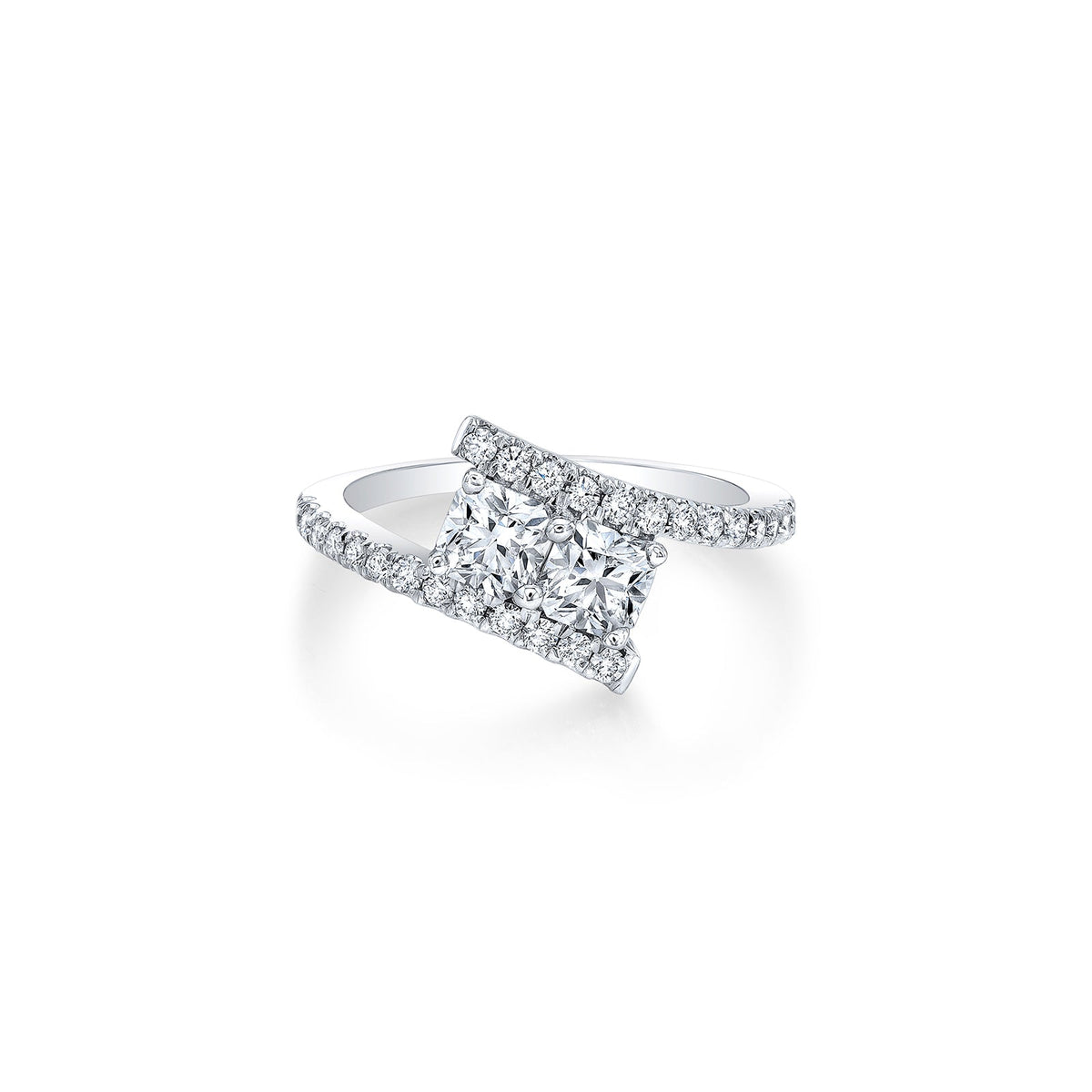 De Beers Forevermark 2 Stone Diamond Ring - 697627