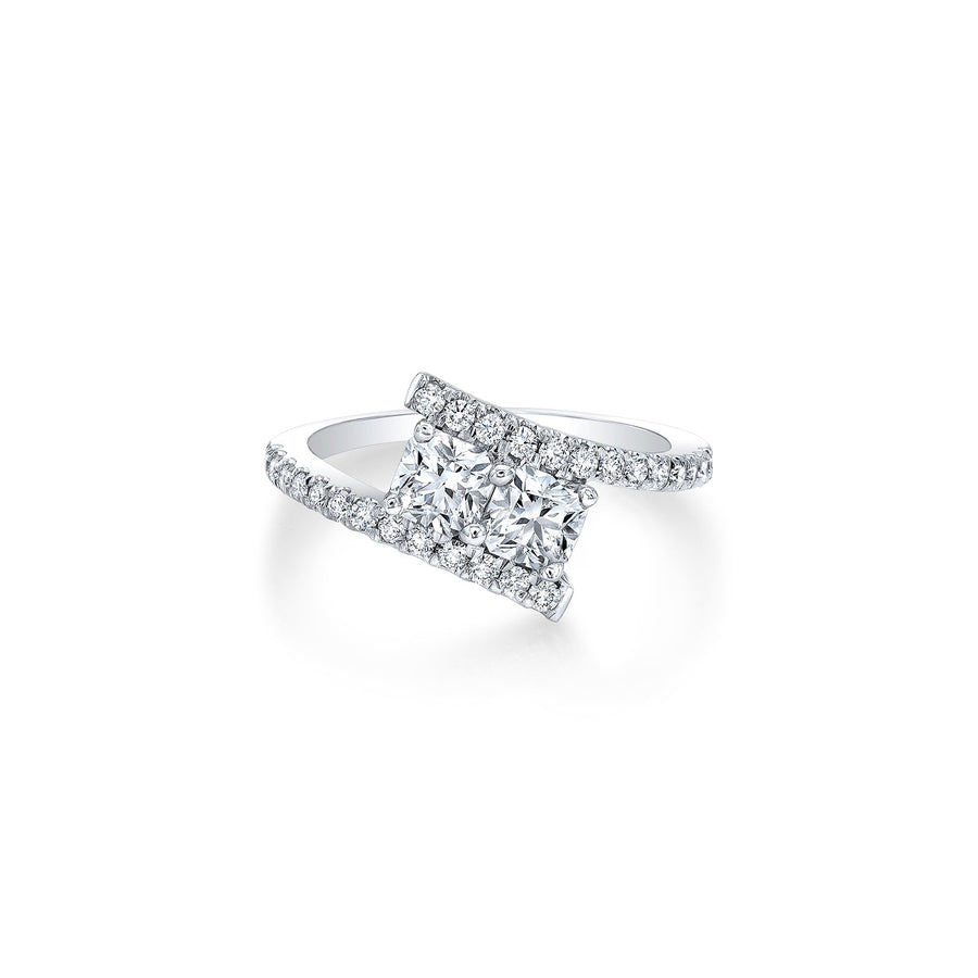 De Beers Forevermark 2 Stone Diamond Ring - 697627