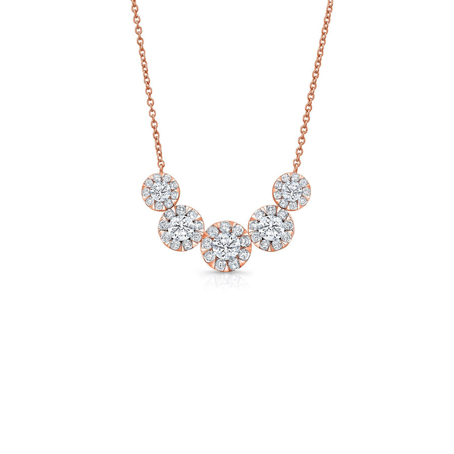 De Beers Forevermark 5 Stone Diamond Necklace - FM34473-18R