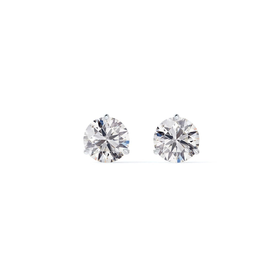 De Beers Forevermark Classic Three Prong Diamond Stud Earrings - 0.50 Carat - EA1102RD050DCW00ST