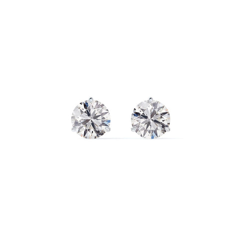 De Beers Forevermark Classic Three Prong Diamond Stud Earrings - 0.80 Carat-De Beers Forevermark Classic Three Prong Diamond Stud Earrings - 0.80 Carat - EA1102RD080DCW00ST