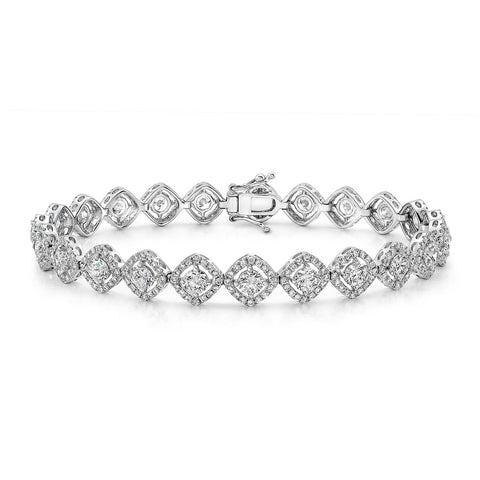 De Beers Forevermark Diamond Bracelet-De Beers Forevermark Diamond Bracelet - FM29389-18W