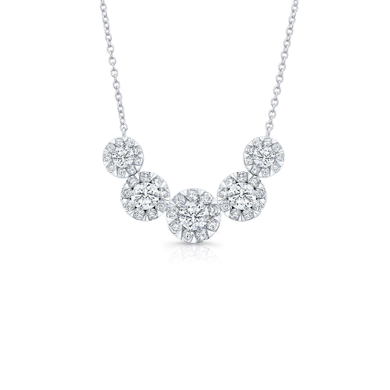 De Beers Forevermark Diamond Necklace-De Beers Forevermark Diamond Necklace - FM34473-18W