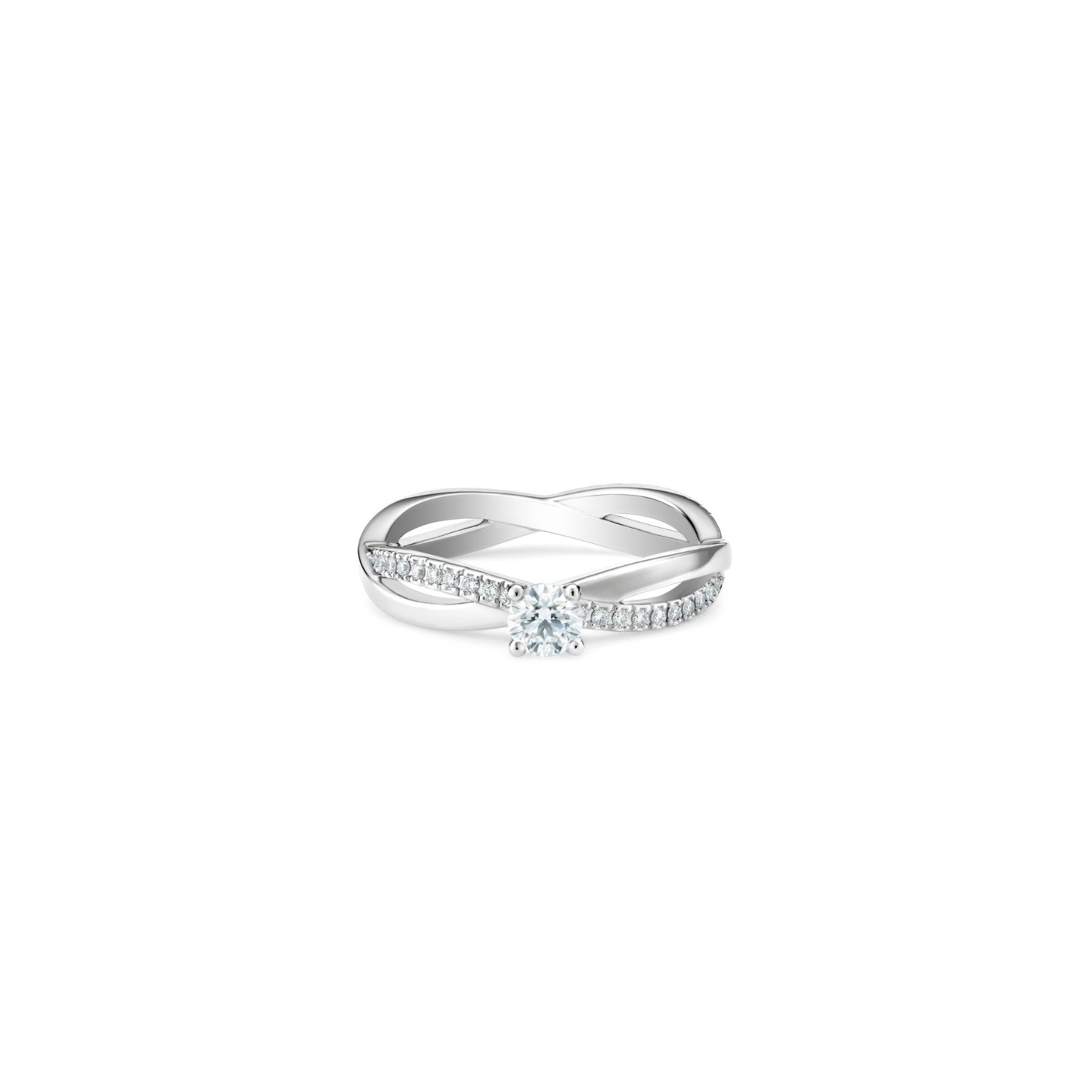 De Beers Infinity Round Brilliant Diamond Ring