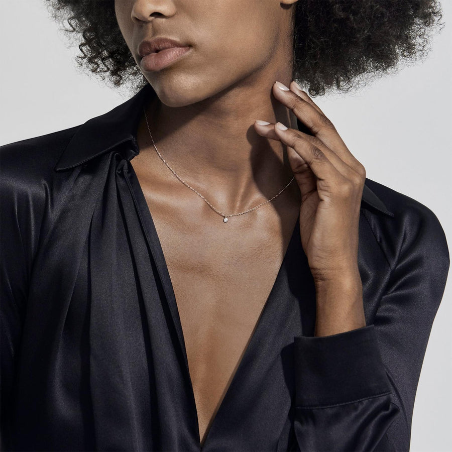 De Beers My First De Beers Clea One Diamond Pendant in Rose Gold -