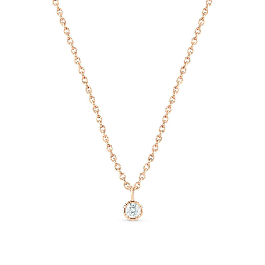 De Beers My First De Beers Clea One Diamond Pendant in Rose Gold -