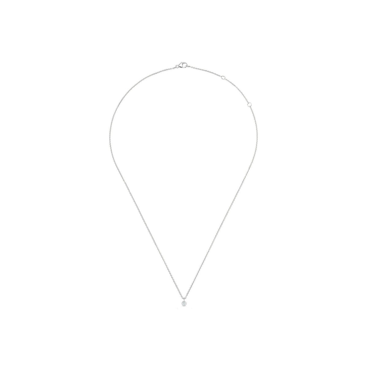 De Beers My First De Beers Clea One Diamond Pendant in White Gold -
