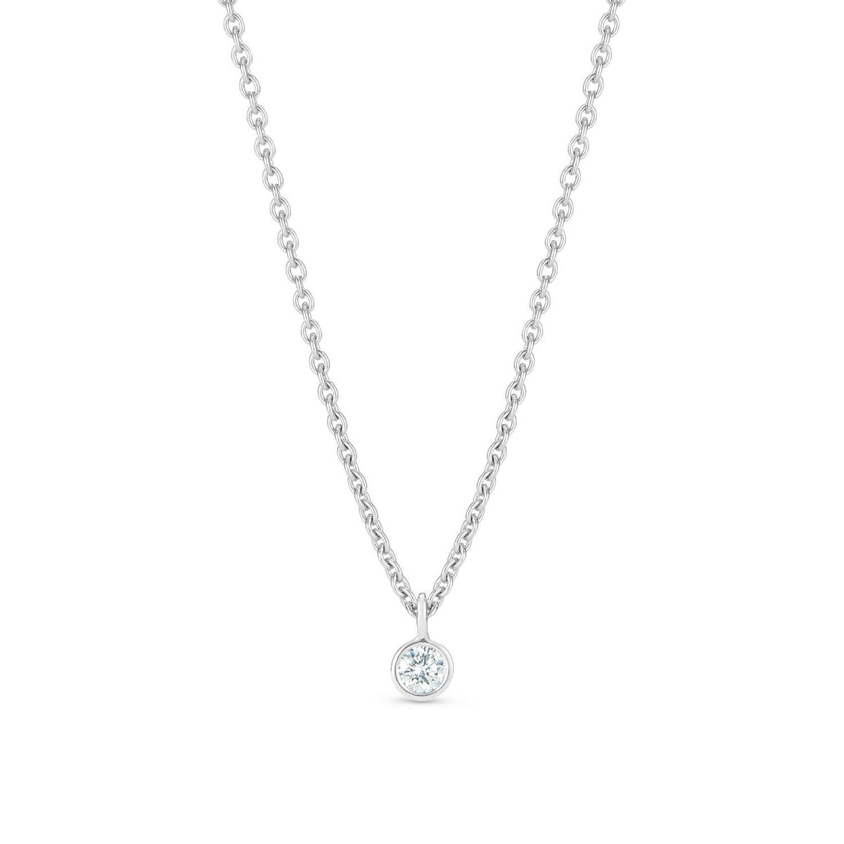 De Beers My First De Beers Clea One Diamond Pendant in White Gold -
