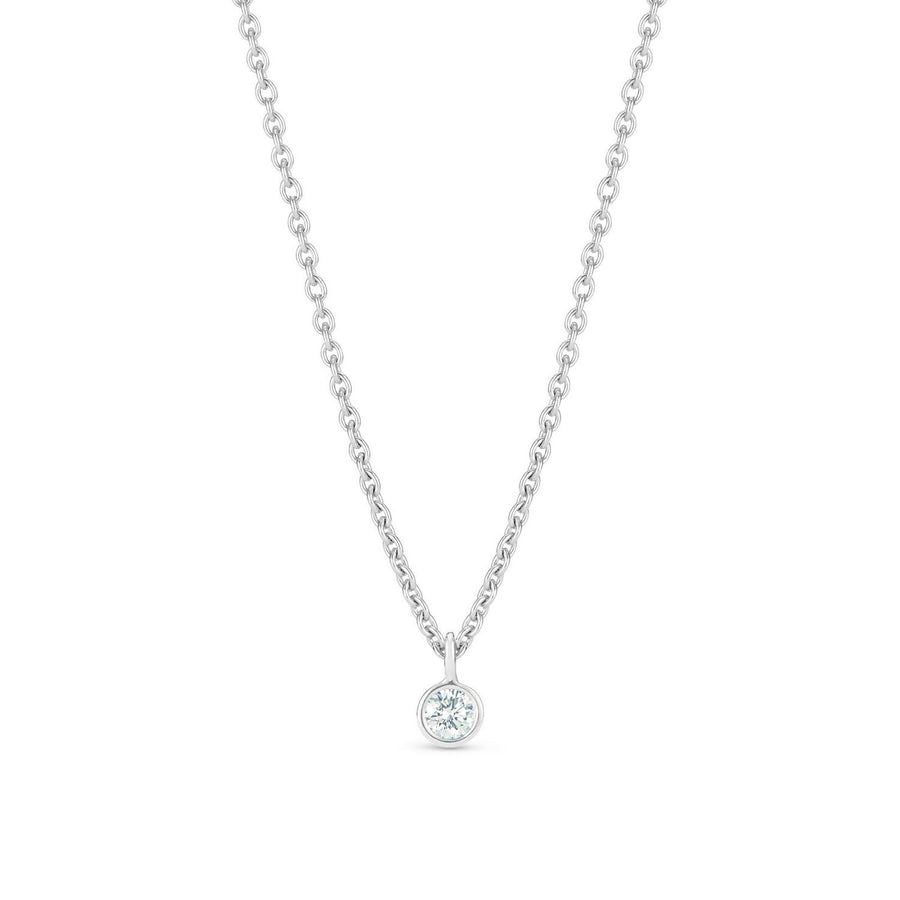 De Beers My First De Beers Clea One Diamond Pendant in White Gold -