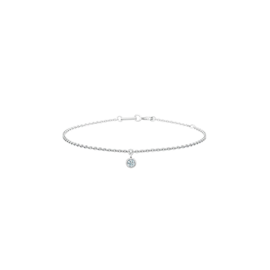 De Beers My First De Beers White Gold One Diamond Bracelet -