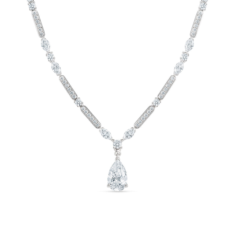 De Beers Pear Drop Necklace-De Beers Pear Drop Necklace - J4LC01Z00W44/J8LC01D20W00