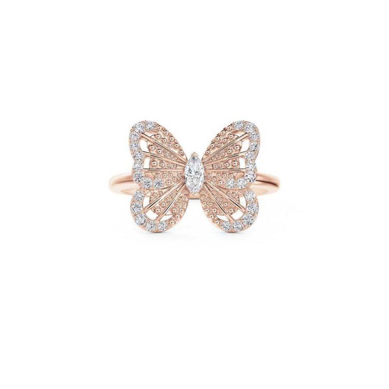De Beers Portraits of Nature Butterfly Ring-De Beers Portraits of Nature Butterfly Ring - J1PN01M00K52