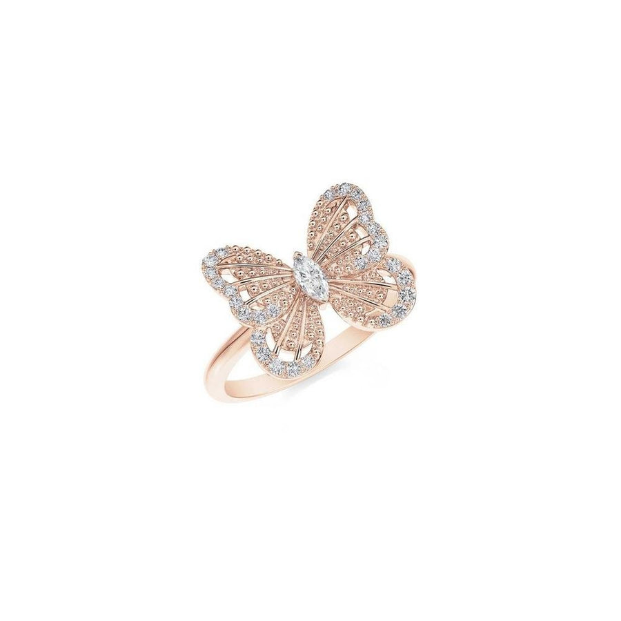 De Beers Portraits of Nature Butterfly Ring - J1PN01M00K52