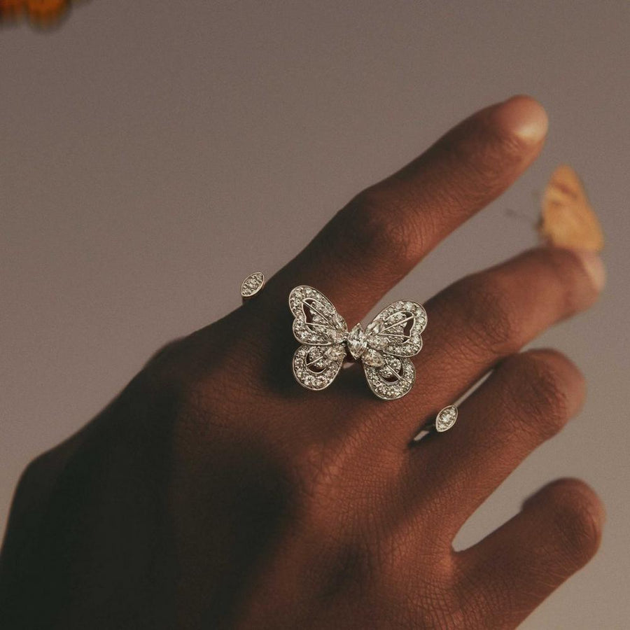 De Beers Portraits of Nature Butterfly Ring - J1PN02M00W56