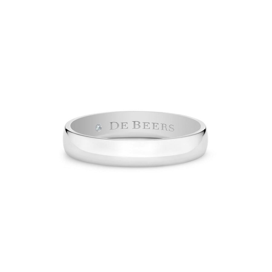 De Beers Wide Court Band, 4mm - J1BF03XXXP53