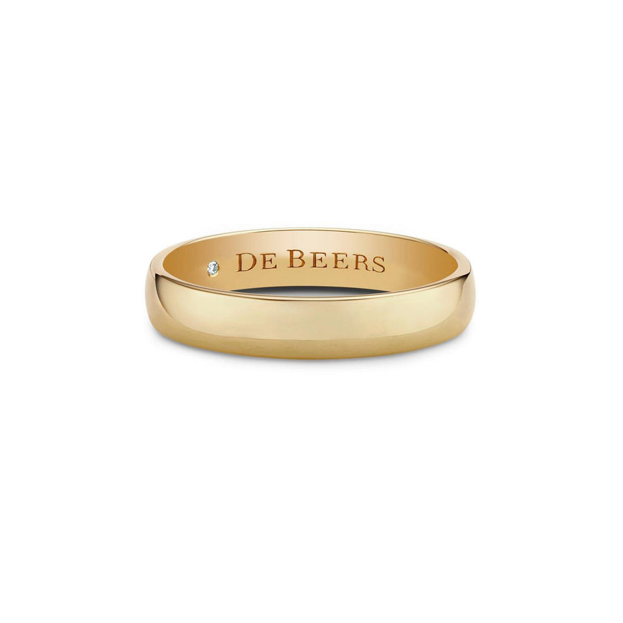 De Beers Wide Court Band, 4mm - J1BF03XXXY54